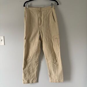 Lovers + Friends Beige Cargo Pants - Utility Straight Leg